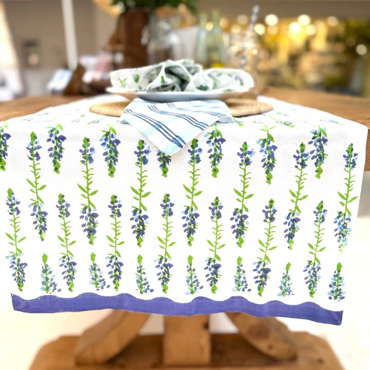 Mended - Wholesale Table Runner - Table Runner - Bluebonnets0