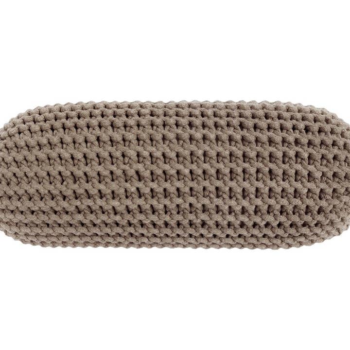 Knitted neck cushion | MOCHA for wholesale by Zuri House