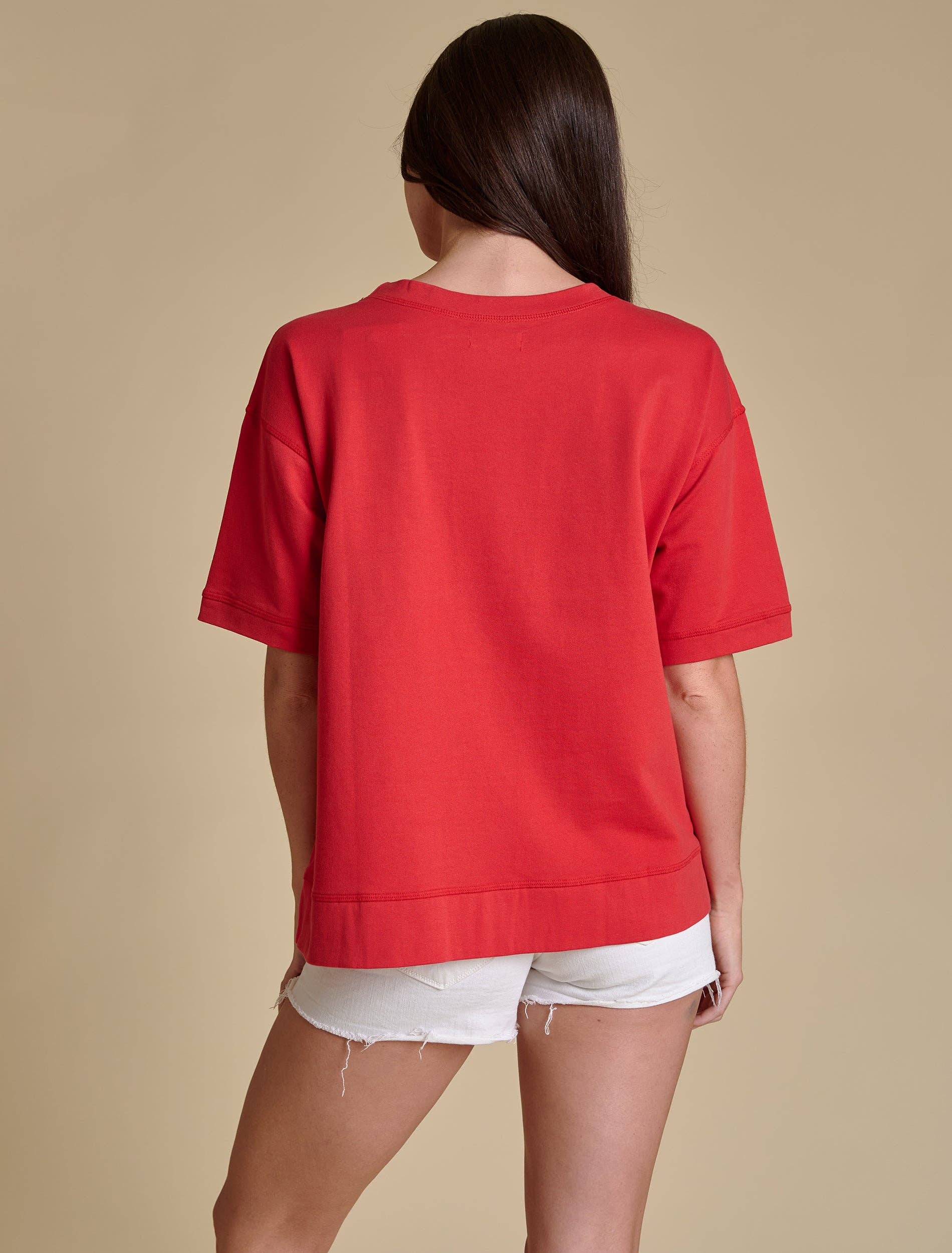 Stewart Simmons – T-shirt – Mulher por atacado – O Top Boxy com Brilho | Louisville2