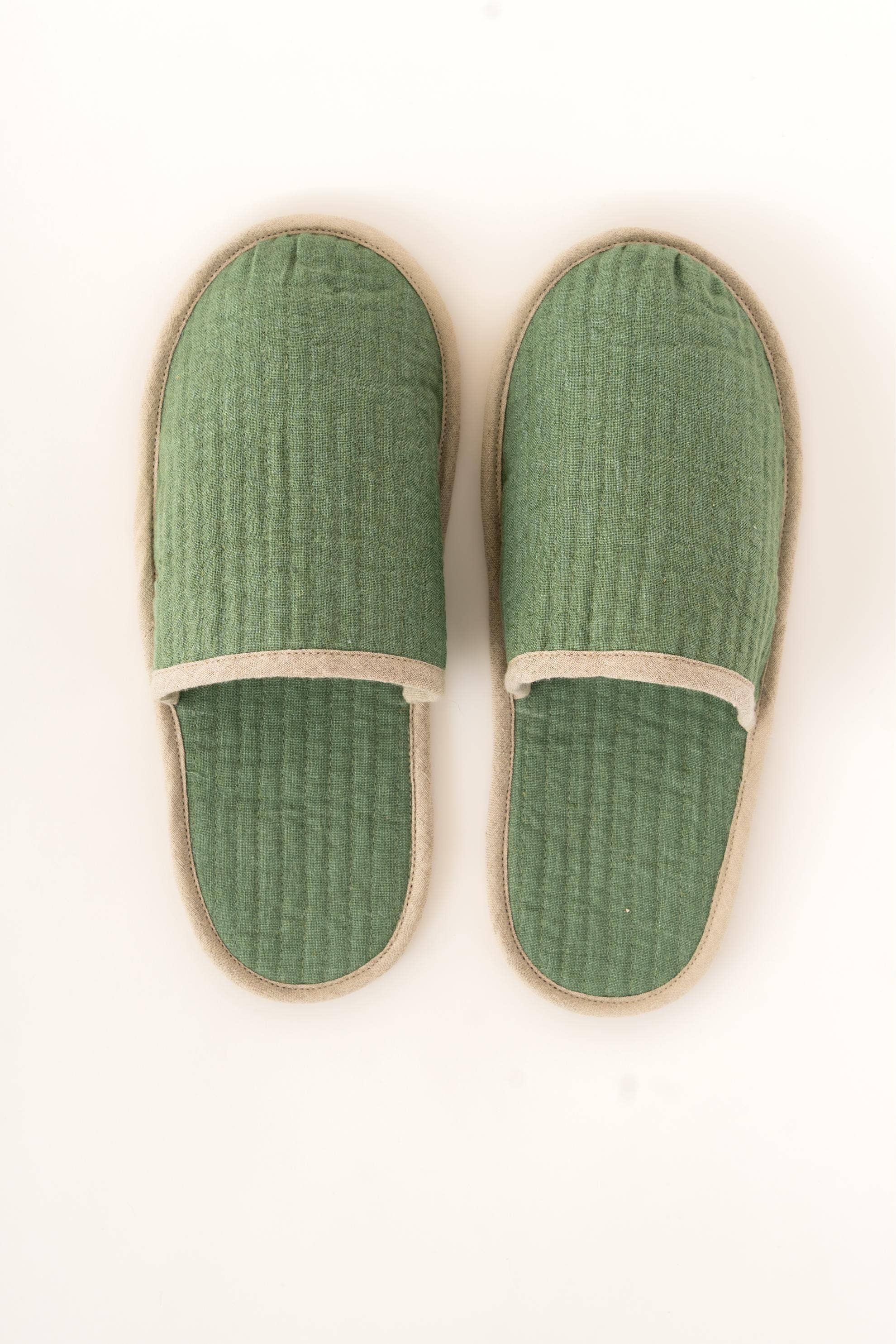 Live Linen - Wholesale Slippers - Women's - Natural Piping Linen Slippers – Relaxed Comfort3