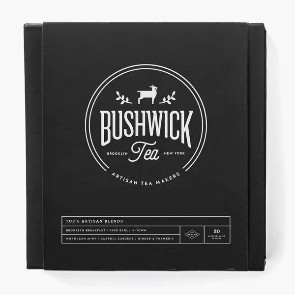Top à thé Bushwick 6 mélanges artisanaux pour la vente par Bushwick Teas