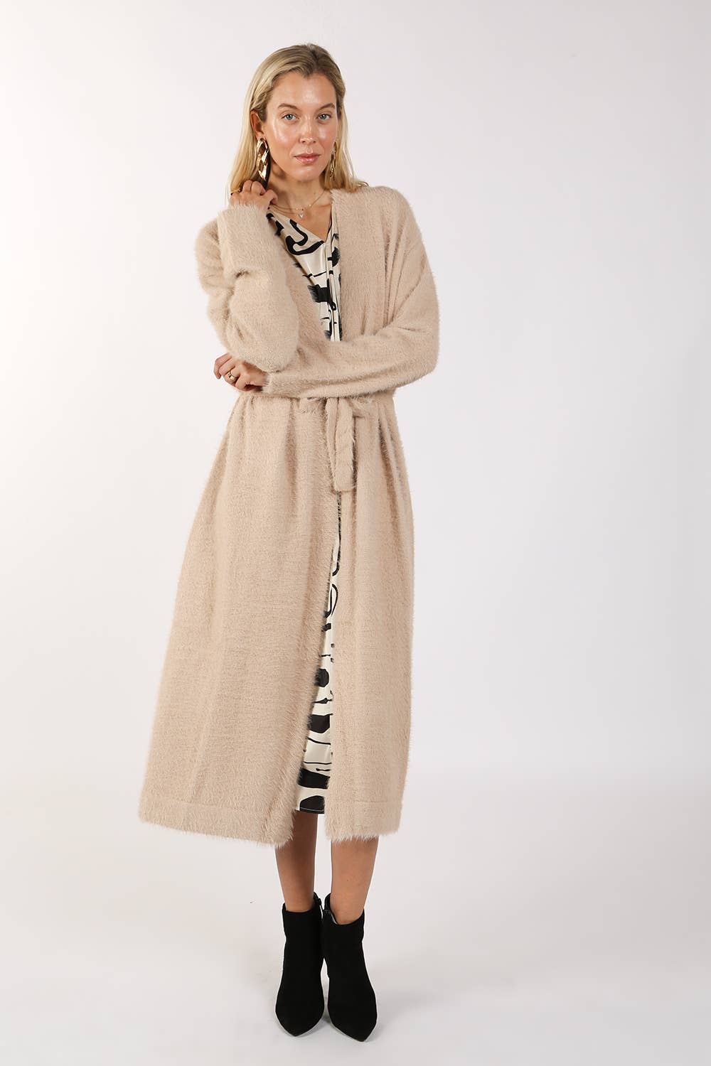 Beulah Style - Wholesale Robe - Women's - Fuzzy Alpaca  Maxi Robe
MC41479