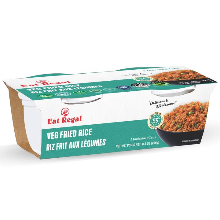 Regal Kitchen Foods - Wholesale Rice - Eat Regal Veg Fried Rice Cup - 8.8 Ounce