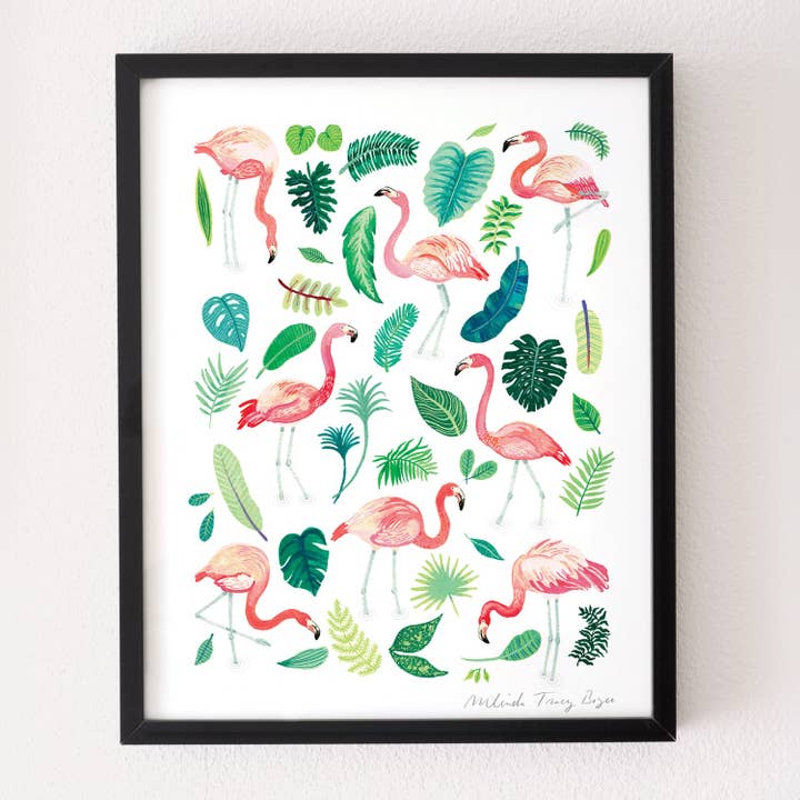 Flamingo FĂȘte Print for wholesale by Party Mouse Studio