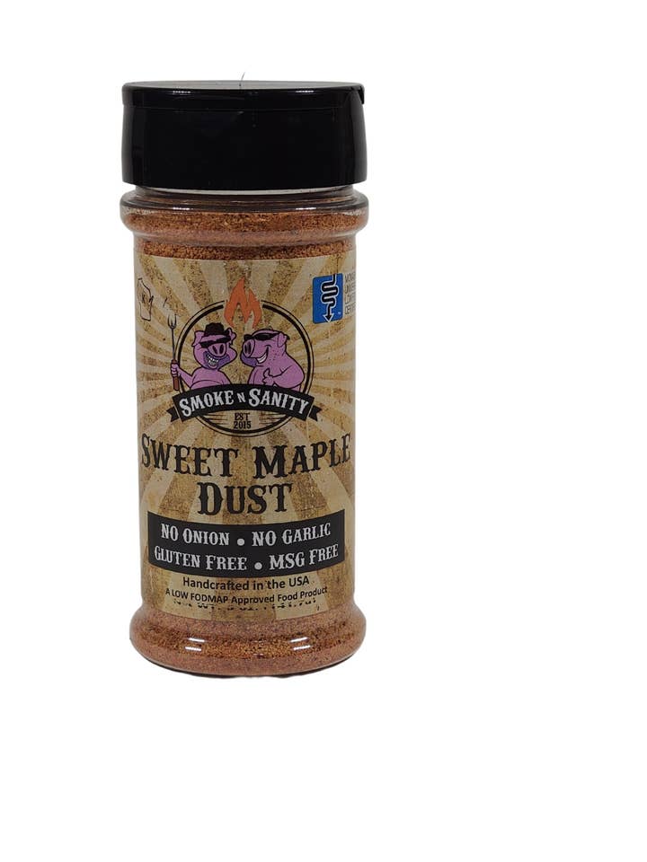 Sweet Maple Dust Seasoning-Certified Low FODMAP-Gluten Free for wholesale by Smoke n Sanity