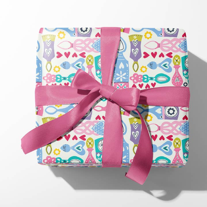 Lovespoon Giftwrap for wholesale by Designs by flo