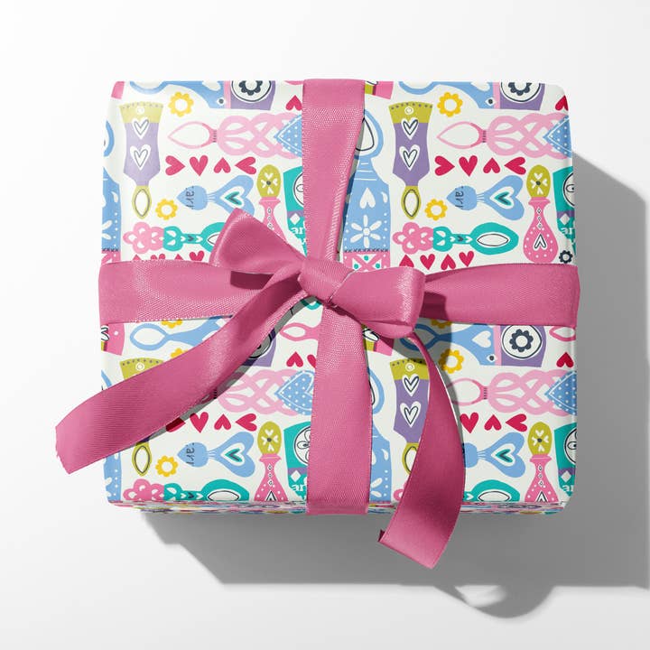 Lovespoon Giftwrap for wholesale by Designs by flo