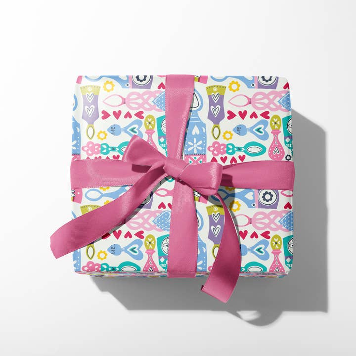 Lovespoon Giftwrap for wholesale by Designs by flo