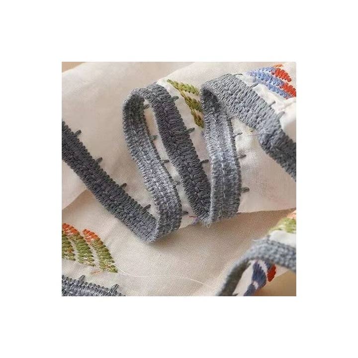 UZ Wholesale Store - Vente Chemisier – femme - T-shirt brodé de style ethnique élégant et ample3