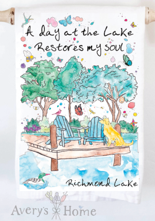 Avery's Home - Wholesale Tea Towel - A Day at the Lake or River Customizable Tea Towel38