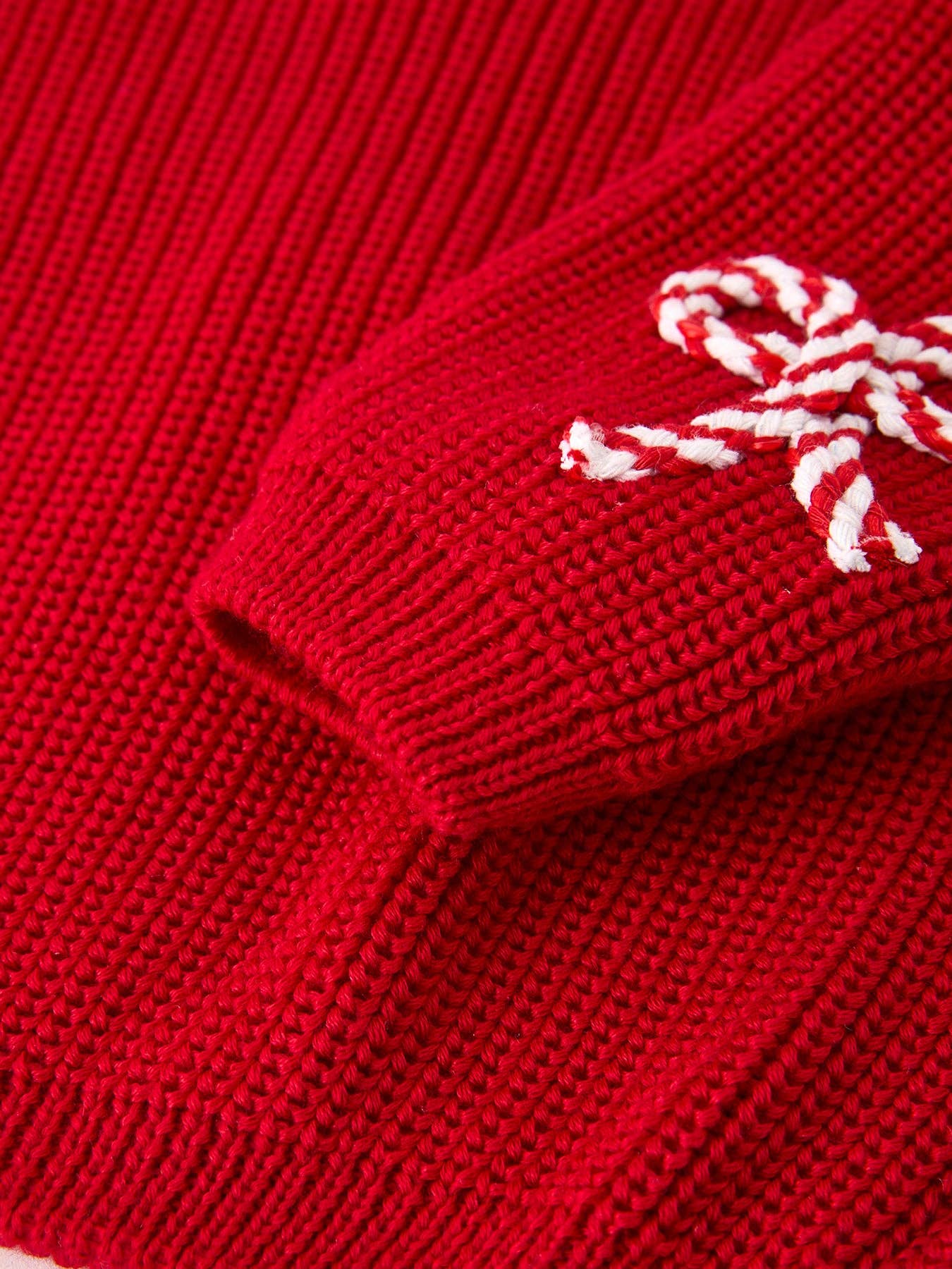 Rylee Faith Designs - Wholesale Knit Sweater - Kids - Mom and Me Winter Christmas Red "merry" Pullover Sweater13