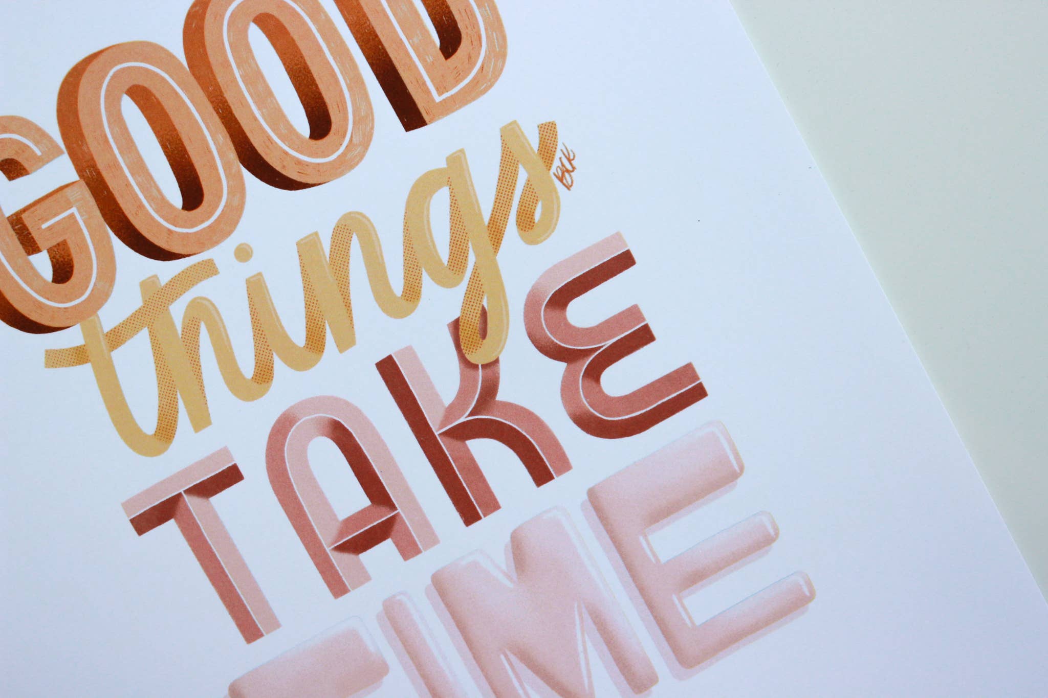 Betina C Koche - Wholesale Art Print - Art Print Good Things Take Time6