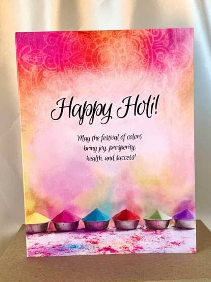 Festival of Colors, Holi Festival Greeting Card 2023, Diwali, Hindu, Fun Colorful card for wholesale by chit-chaat