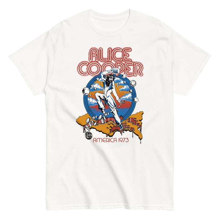 Alice Cooper - 1973 Tour T-Shirt for wholesale by Hyper Iconic