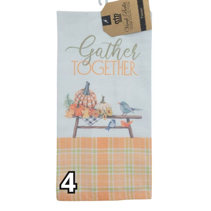 Duke Imports - Wholesale Tea Towel - "Pumpkin Spice" Autumn-Themed Kitchen Towels3