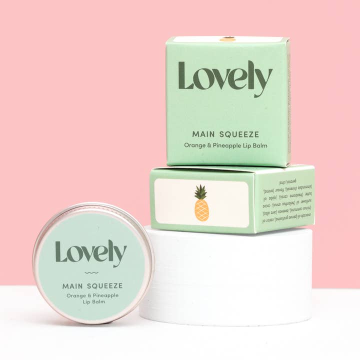 Lovely Skincare – wholesale Lip Balm – Lip Balm - Main Squeeze - Orange & Pineapple