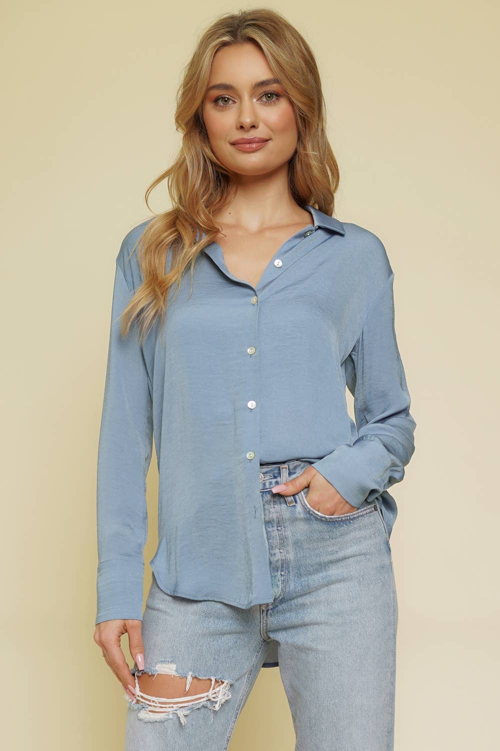 Mystree – wholesale Tröja med knappar – Dam – 60013 Lätt Vikt Skjorta11