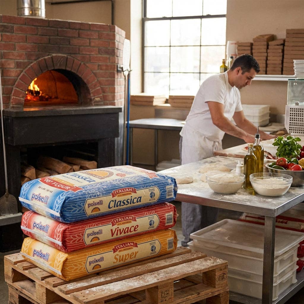Wholesale Italian Food - Wholesale Flour - Polselli: Classica Tipo 00 Pizza Flour (Neapolitan) 55 lbs. Bag5