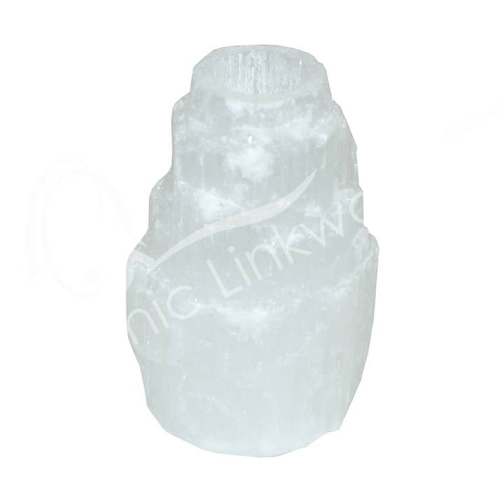 Oceanic Linkways Inc - Vendita all'ingrosso Portacandele - MINI PORTACANDELE - SELENITE ICEBERG 2" (PZ)0