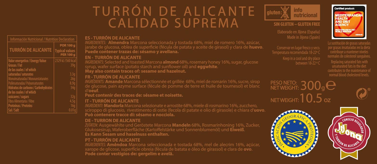 PABLO GARRIGÓS IBÁÑEZ - Wholesale Noga - Turrón de Alicante Delicatessen 300 g.1