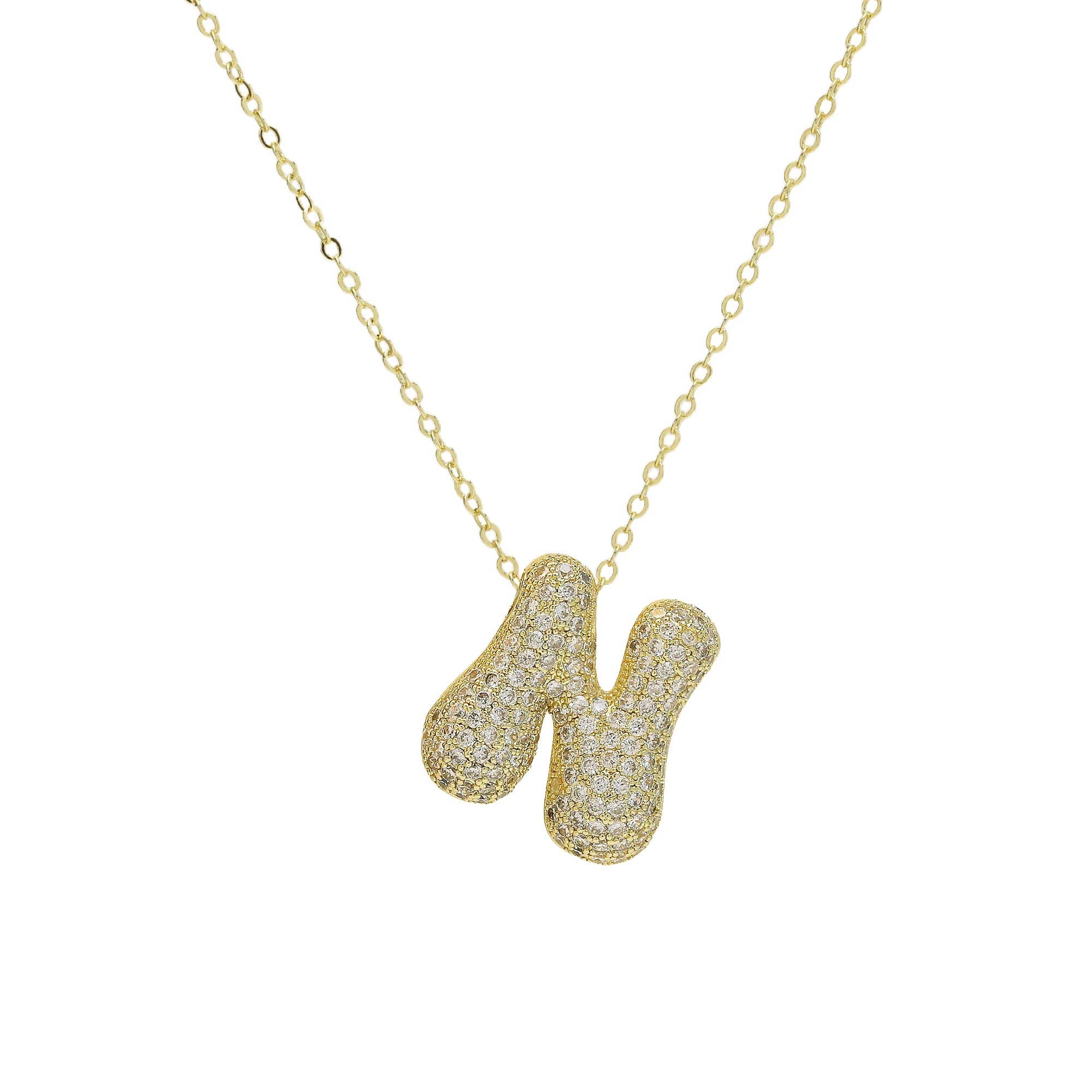 Savvy Bling - Venta al por mayor Collares con colgantes/abalorios - Collar Initial Cz Waterdrop en oro de 18 quilates13