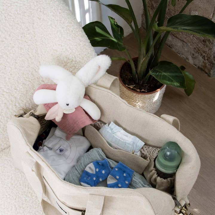 Basile Jute Diaper Bag for wholesale by Hindbag