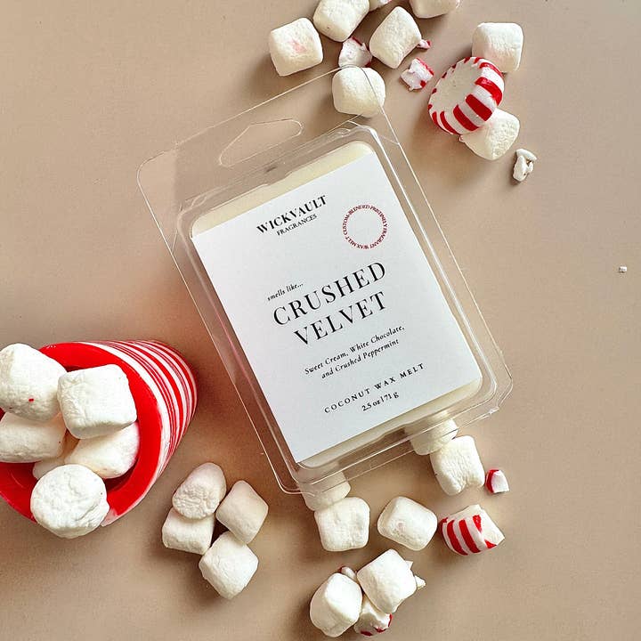 Wick Vault Fragrances - Wholesale Wax Melt - Crushed Velvet - Fall Holiday Home Coconut Soy Wax Melt1