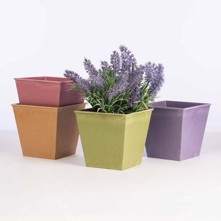 Willow Group - Wholesale Plant Pot - Square Poly Planters Asst/4 colors - plants or gifts3
