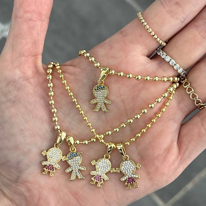 Pojke eller flicka charm för wholesale av JTG Jewelry