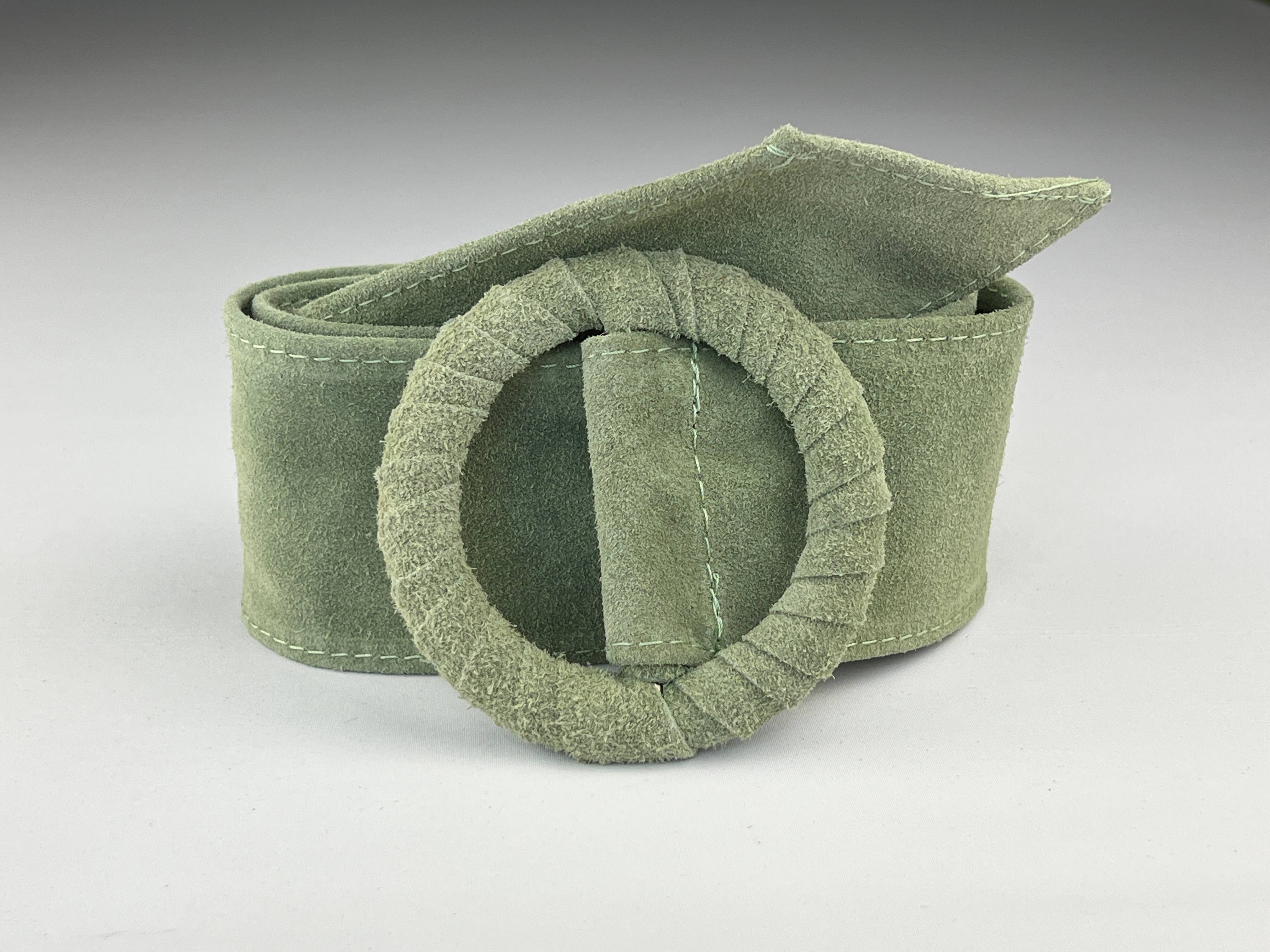 L'Emotion - Venta al por mayor Cinturón - Mujer - Cinturón ancho de cuero con hebilla redonda forrada tono sobre tono12