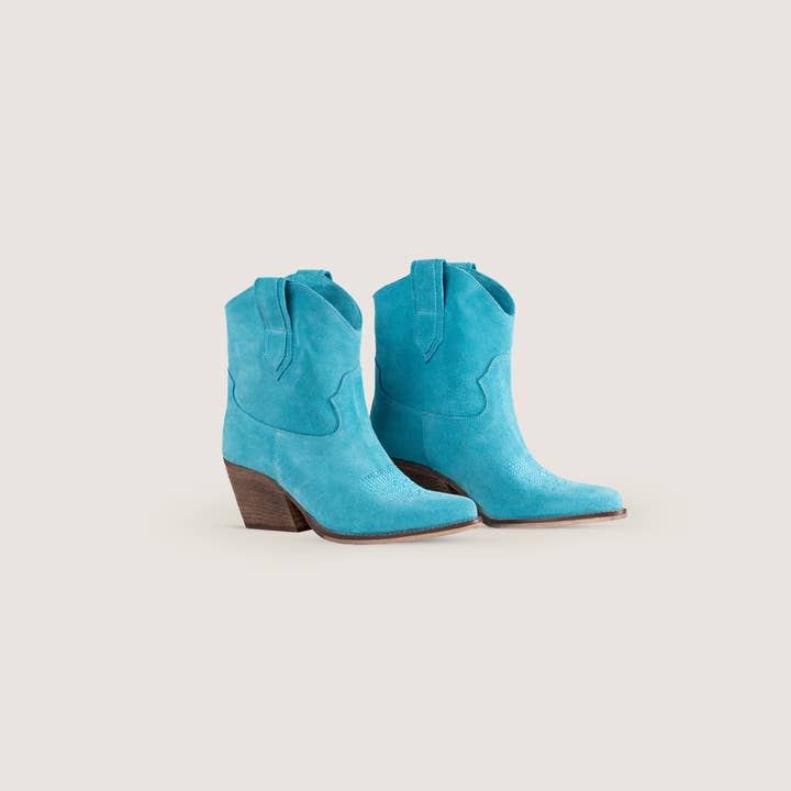 Kali Shoes - Wholesale Cowboylaarzen - Dames - Leila Texan Boots Turquoise