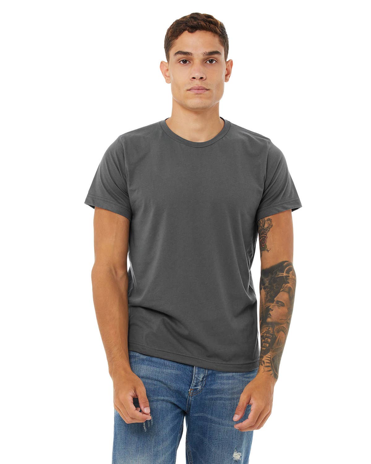 Total Apparel - Wholesale T-Shirt - Men's - Bella + Canvas 3650 Unisex Poly-Cotton Short-Sleeve T-Shirt2