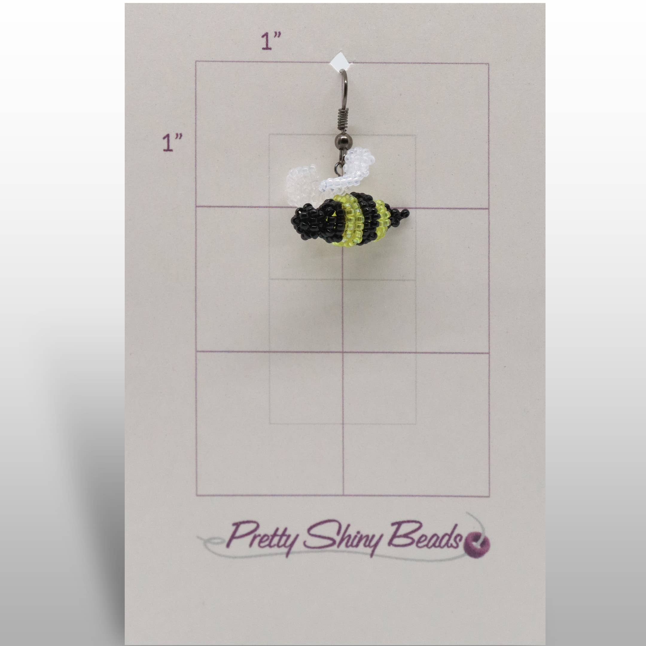 Pretty Shiny Beads - Venta al por mayor Pendientes colgantes - Pendientes de abeja con cuentas 3D3