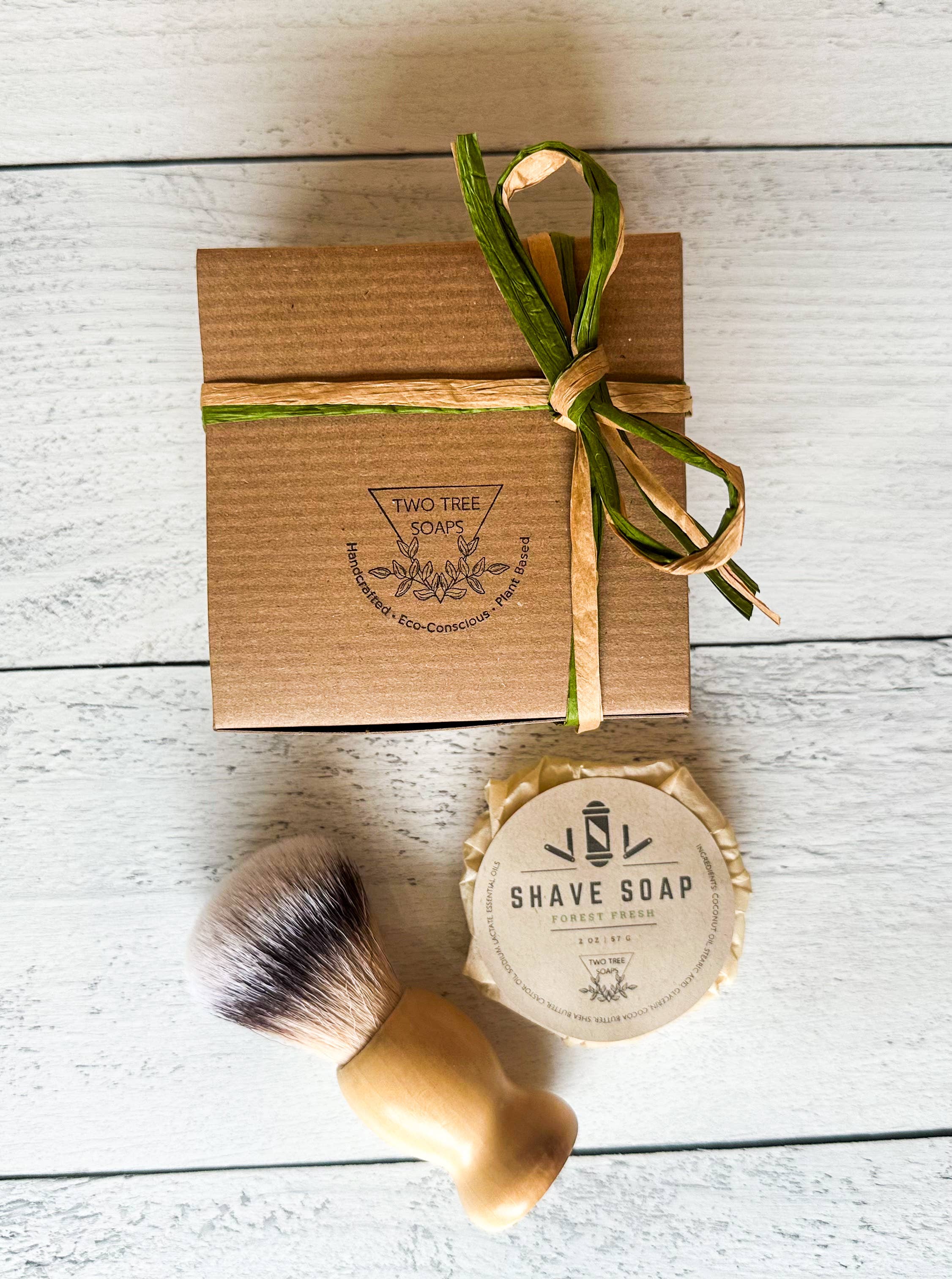 Two Tree Soaps - Wholesale Shave Soap - Men's - Handmade Shave Soap & Shave Brush Gift3