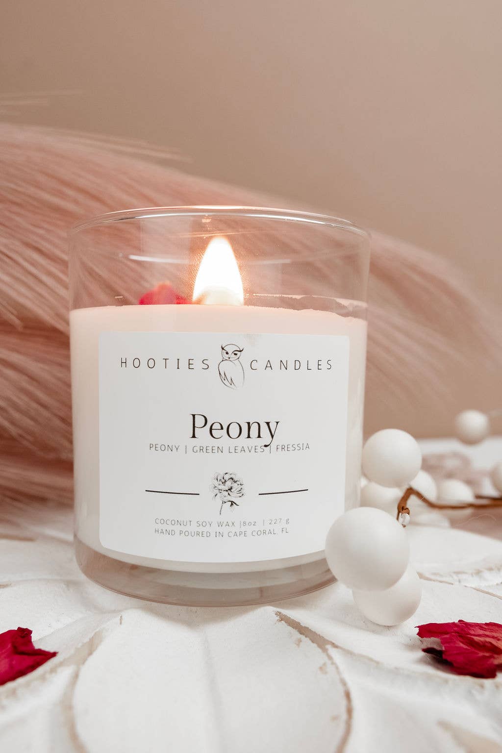 Hooties Candles and Things - Wholesale Jar/Filled Candle - Peony Candle3