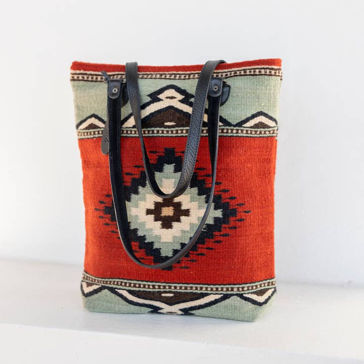 AMASOUK - Wholesale Tote Bag - Women's - Adobe + Azul Bucket Tote