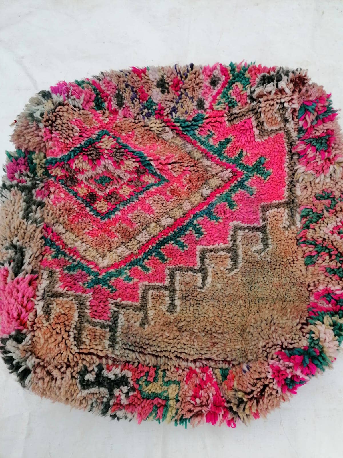 marrakeshop - Venta al por mayor Puf - Funda de Cojín de Suelo Pouf Vintage Boujad Marroquí9