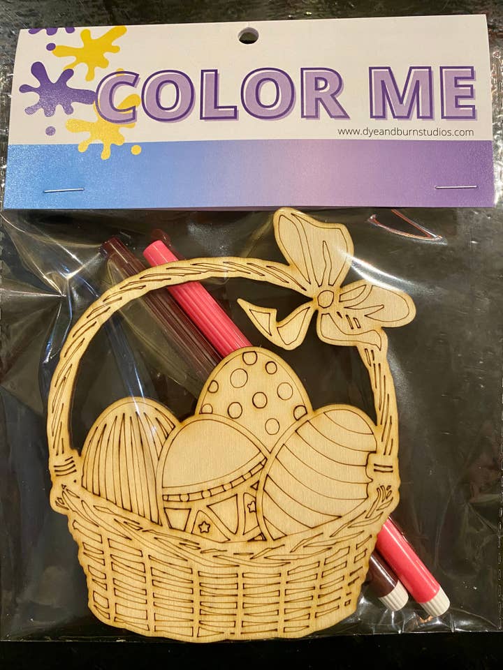 Easter Basket Color Me Kit for wholesale by Dye and Burn Studios