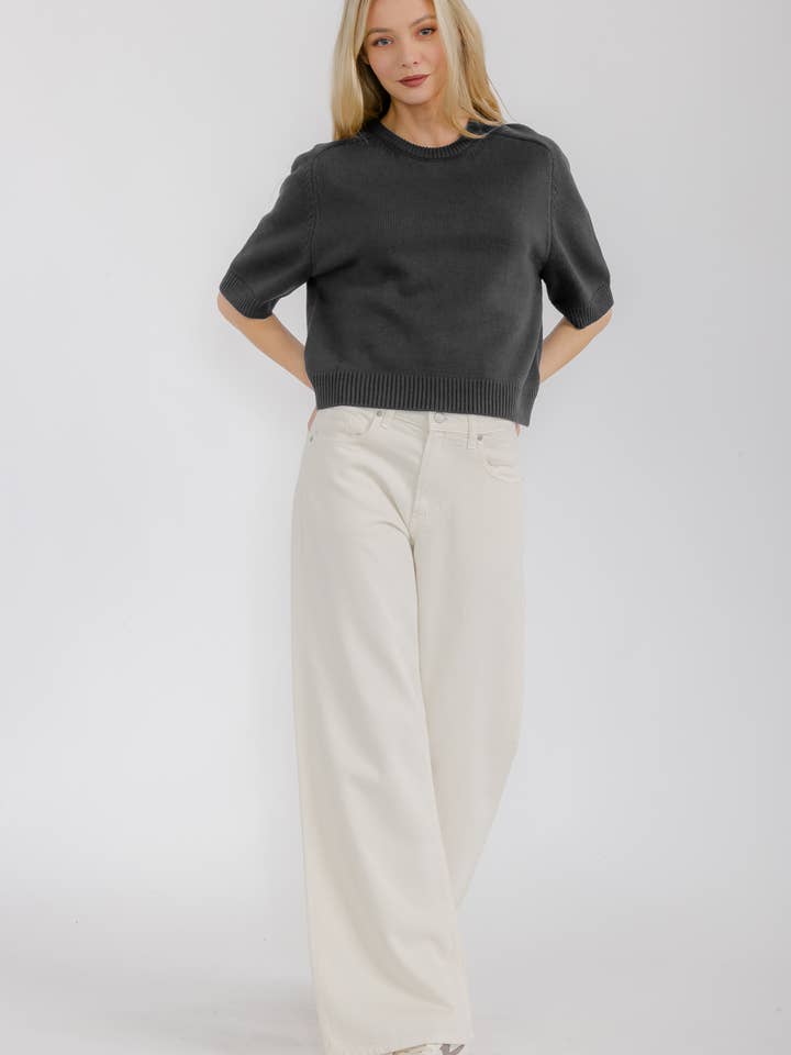 Star Drop – wholesale Knitted jumper – Women′s – SHORT SLEEVE SWEATER TOP (SDW6319)16