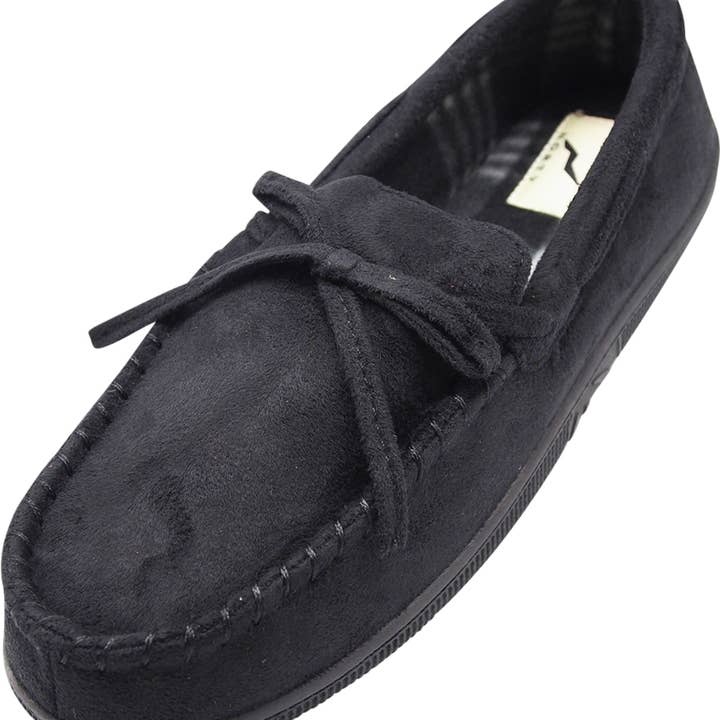 NORTY Mens M-2XL Black Slippers 15022 Prepack for wholesale by The Norty Brand