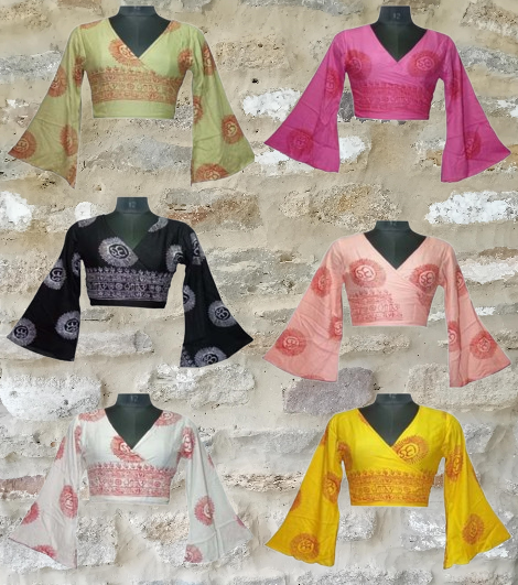 Bohotusk – wholesale Blouse – Women’s – Bohotusk Oriental Patterned Wrap Around Long Sleeved Top4