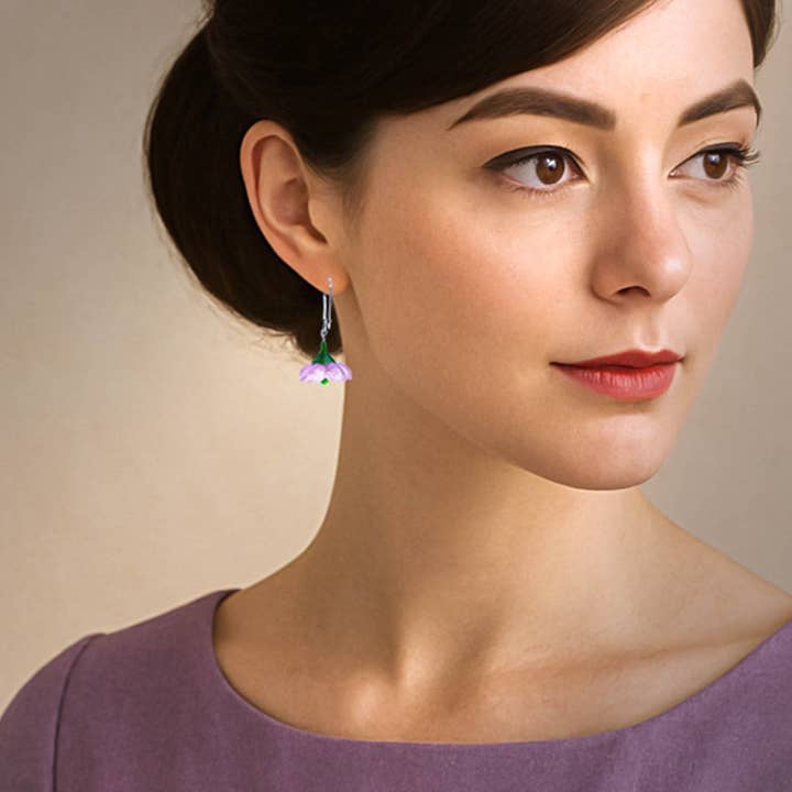 Claire Ishino - Wholesale Dangle earrings - Geraldton Wax Flower Drop Earrings4