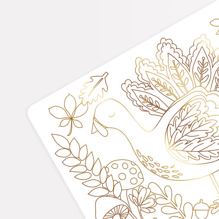 Meri Meri - Wholesale Disposable Placemat - Thanksgiving Colouring Placemats1