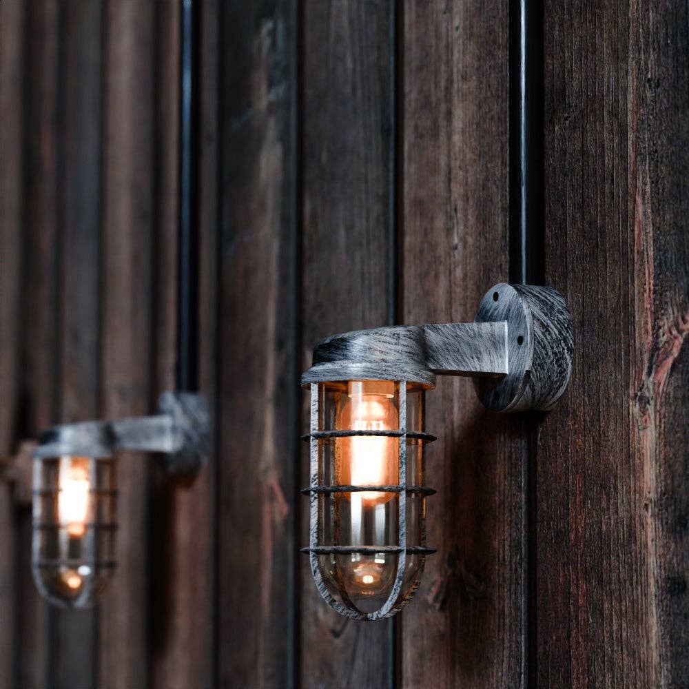 Ledsone - Vendita all'ingrosso Applique - Lampada da parete a gabbia per paratia industriale~552317