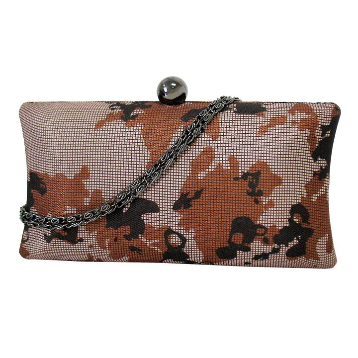 Box-Clutch im Camouflage-Design für den Großhandel von JNBFASHION.COM