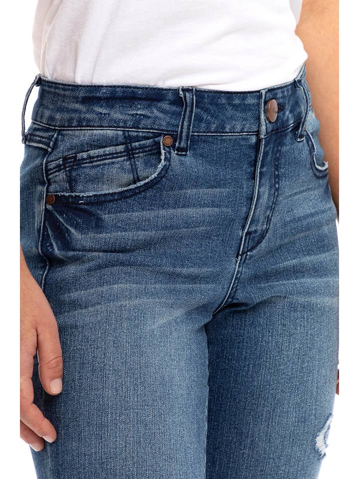 1822 Denim - Wholesale Jeans - Women's - PETITE 26" MID-RISE SKINNY JEAN in GERARD