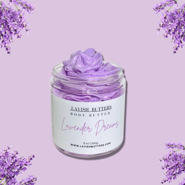 Lavender Dreams Whipped Body Butter for wholesale by Lavish Butters