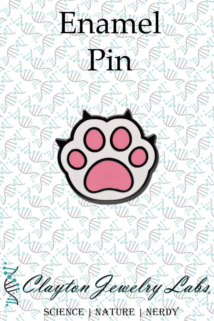 Clayton Jewelry Labs - Vendita all'ingrosso Spilla da bavero - Spilla smaltata dura con stampa di zampe di gatto7