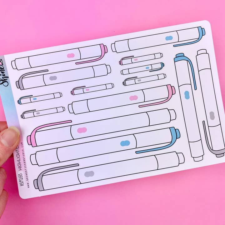 Adesivi Evidenziatori per la vendita all'ingrosso da parte di Shine Sticker Studio