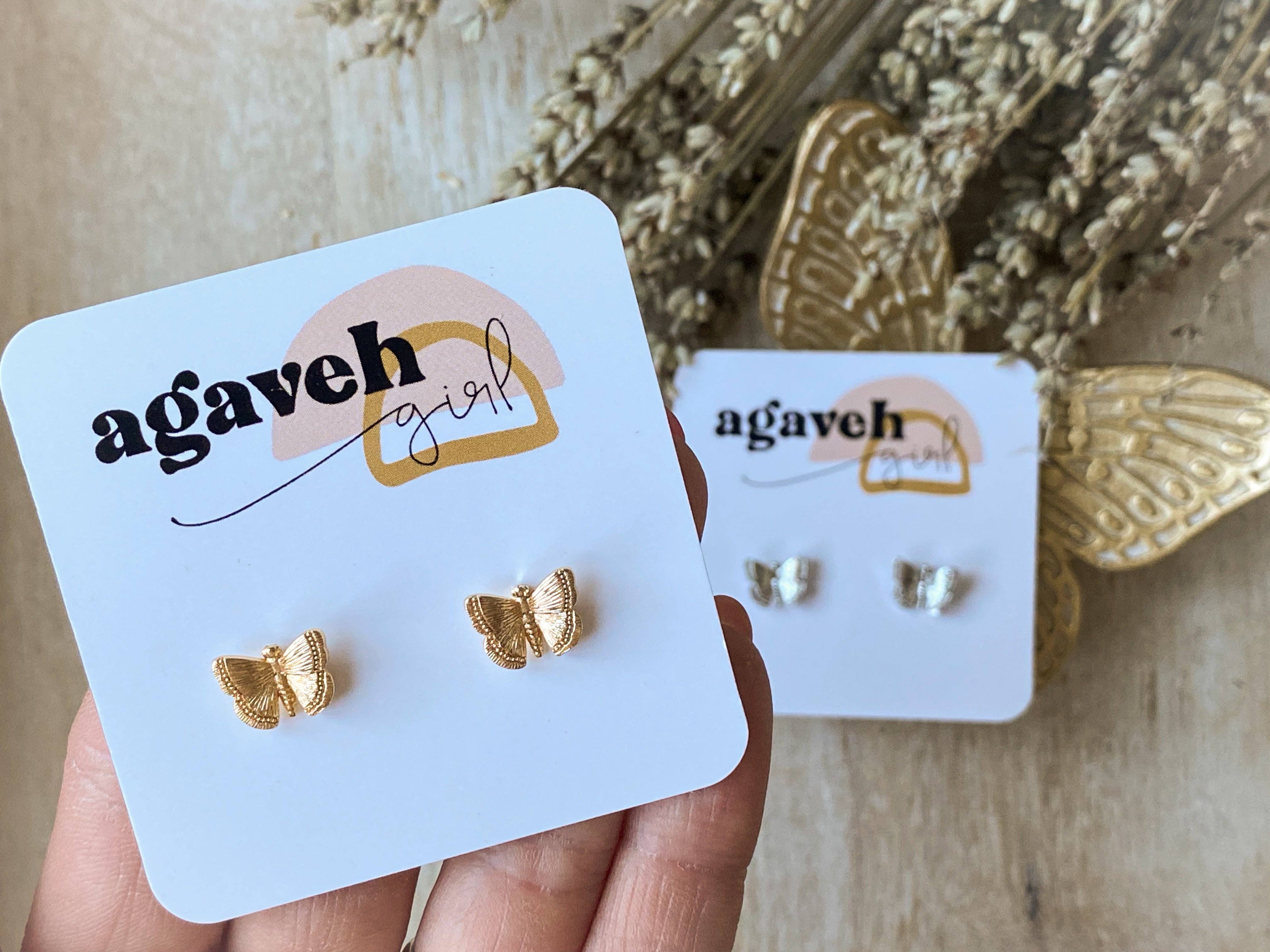 Agaveh girl – wholesale Stud/post earrings – Juniper Studs4